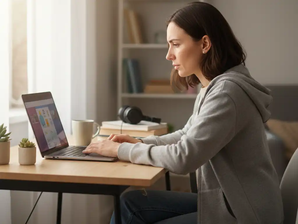 Chi siamo 11 Studentessa che segue un percorso di formazione online attraverso e-learning dad fad centro formativo consizos laurea senza frequentare